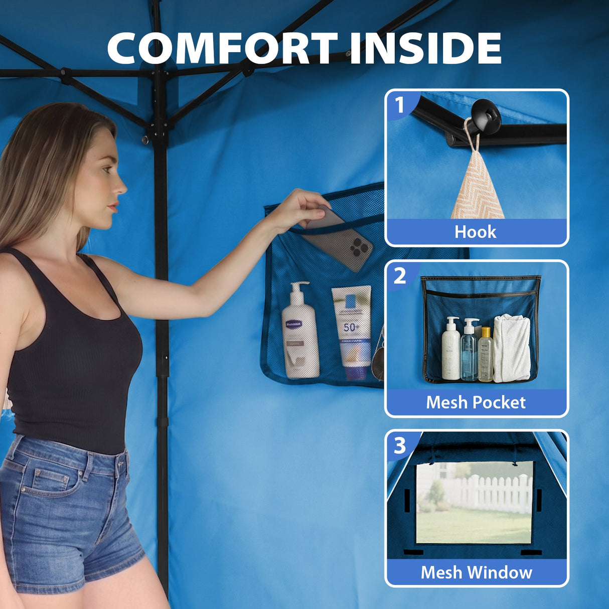 Flex Compact 5x5 Pop-up Canopy Changing Room - Eagle Peak®