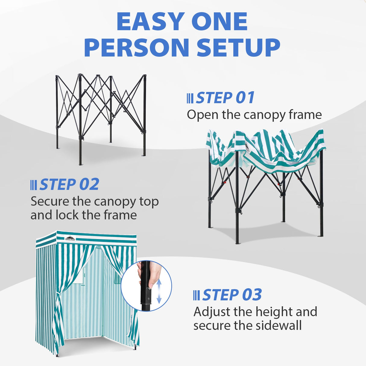 Flex Compact 5x5 Pop-up Canopy Changing Room - Eagle Peak®