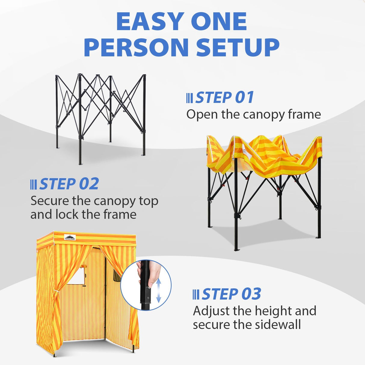 Flex Compact 5x5 Pop-up Canopy Changing Room - Eagle Peak®