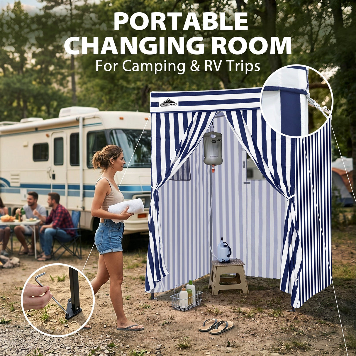 Flex Compact 5x5 Pop-up Canopy Changing Room - Eagle Peak®
