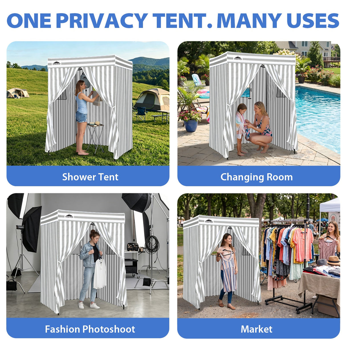 Flex Compact 5x5 Pop-up Canopy Changing Room - Eagle Peak®