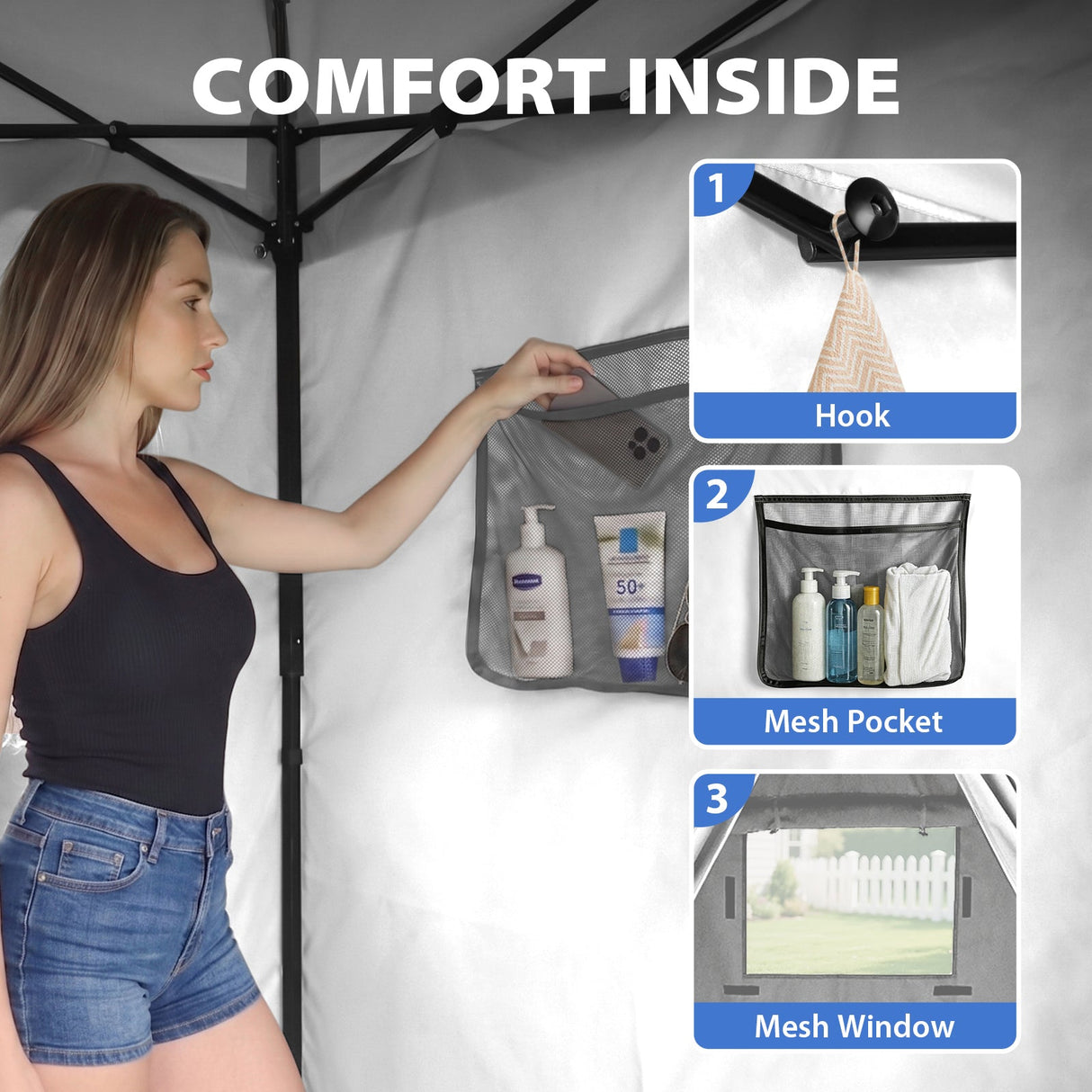 Flex Compact 5x5 Pop-up Canopy Changing Room - Eagle Peak®