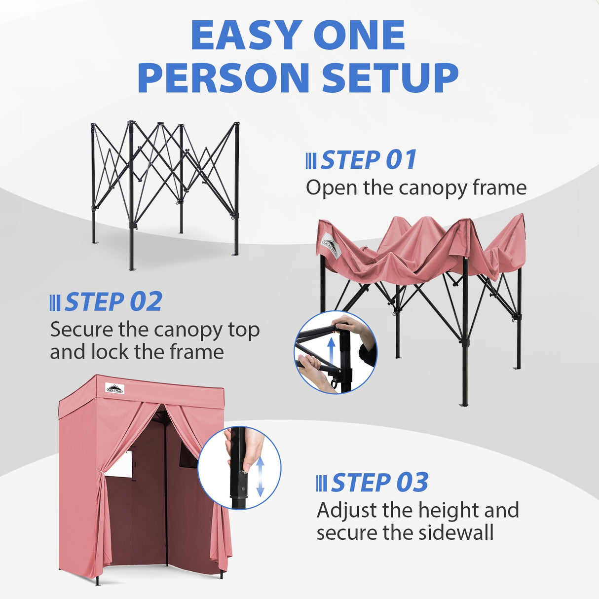 Flex Compact 5x5 Pop-up Canopy Changing Room - Eagle Peak®