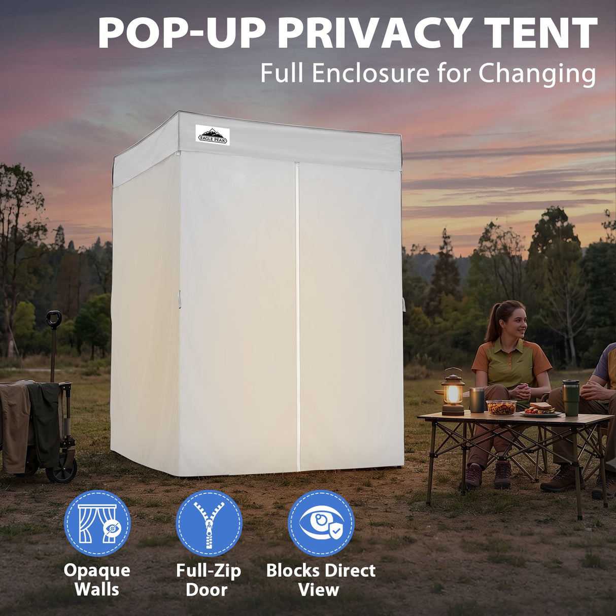 Flex Compact 5x5 Pop-up Canopy Changing Room - Eagle Peak®