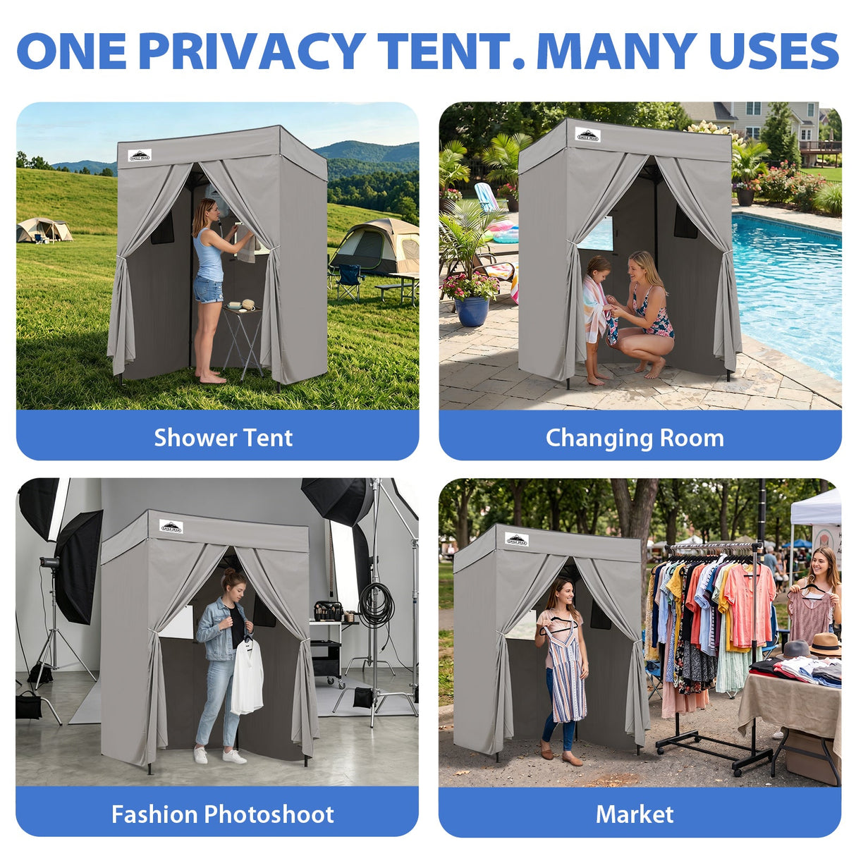 Flex Compact 5x5 Pop-up Canopy Changing Room - Eagle Peak®