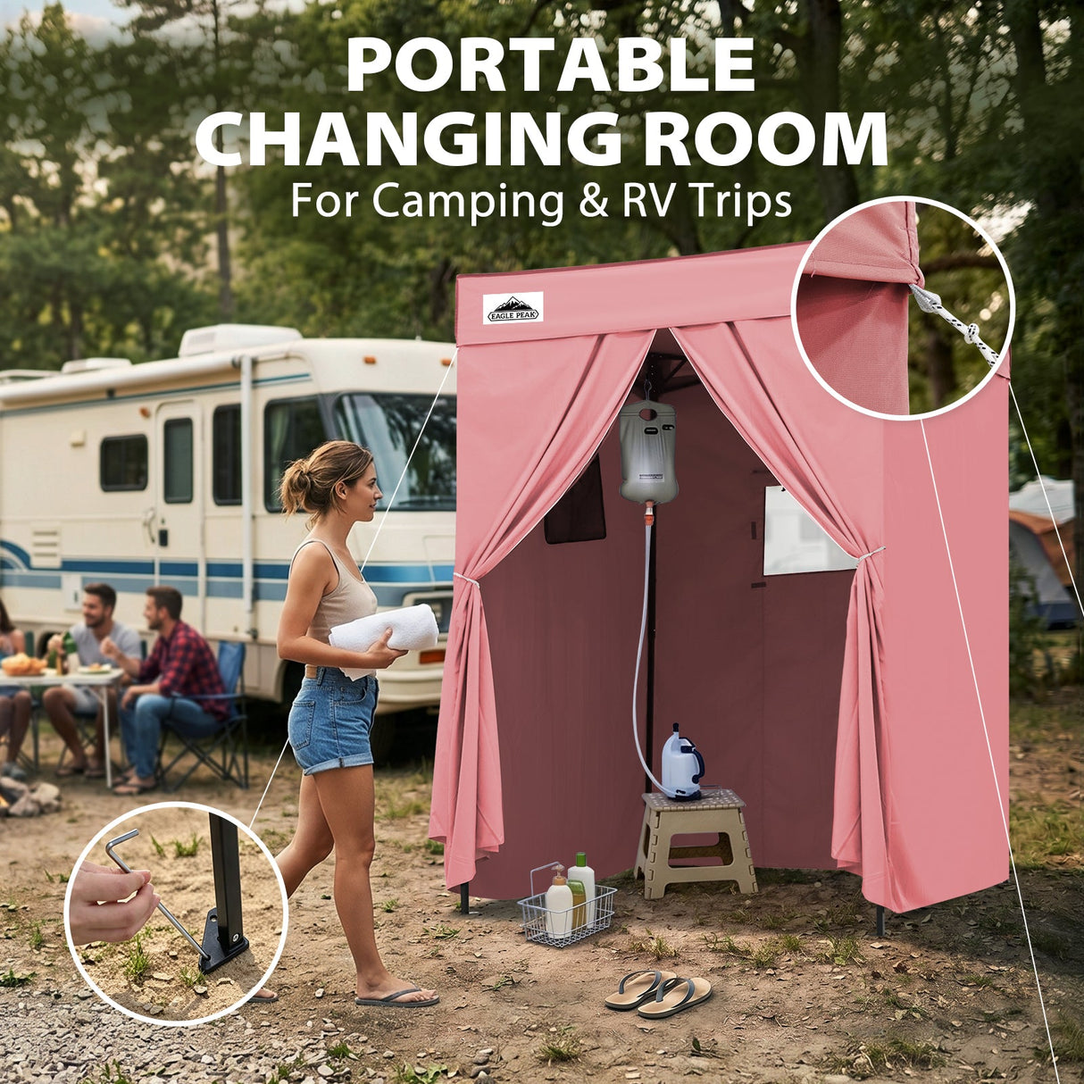 Flex Compact 5x5 Pop-up Canopy Changing Room - Eagle Peak®
