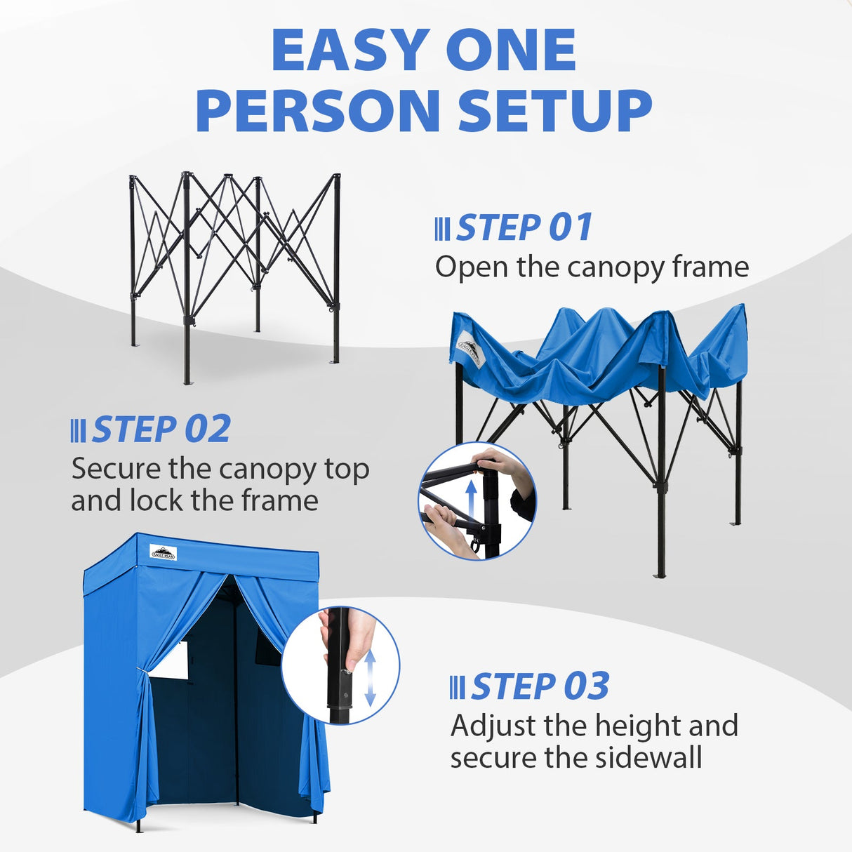 Flex Compact 5x5 Pop-up Canopy Changing Room - Eagle Peak®