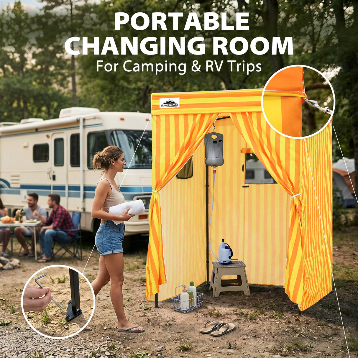 Flex Compact 5x5 Pop-up Canopy Changing Room - Eagle Peak®
