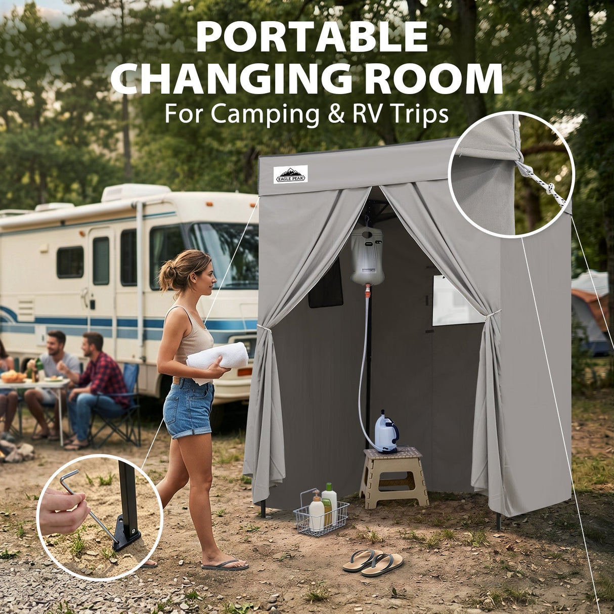 Flex Compact 5x5 Pop-up Canopy Changing Room - Eagle Peak®