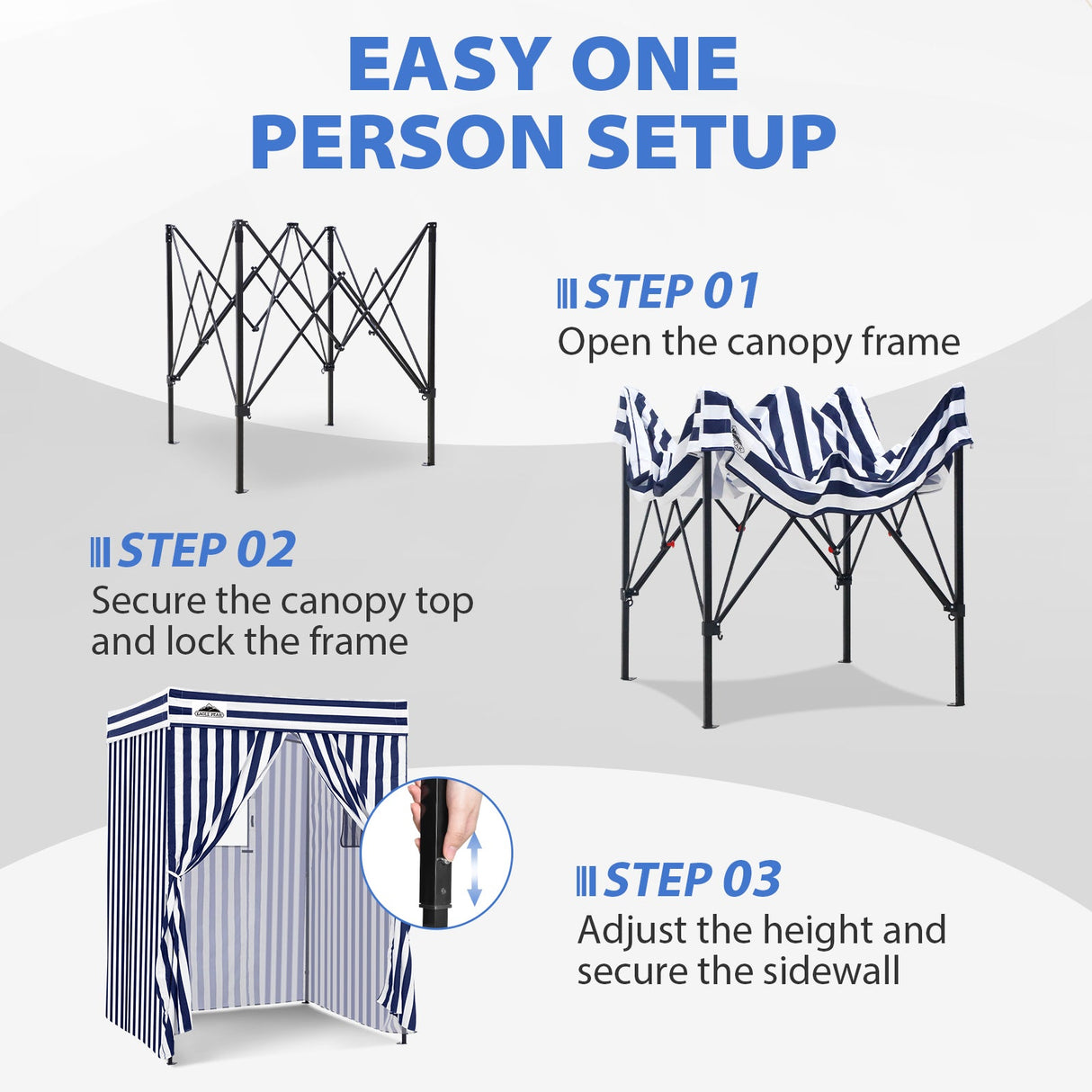 Flex Compact 5x5 Pop-up Canopy Changing Room - Eagle Peak®