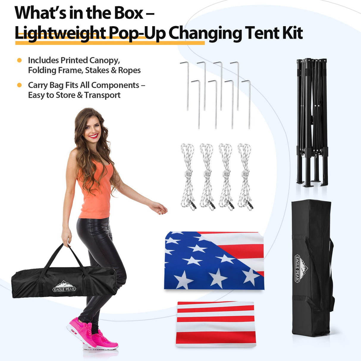 Flex Ultra Compact 4x4 Pop Up Changing Room Canopy - Eagle Peak Custom Canopy Tent