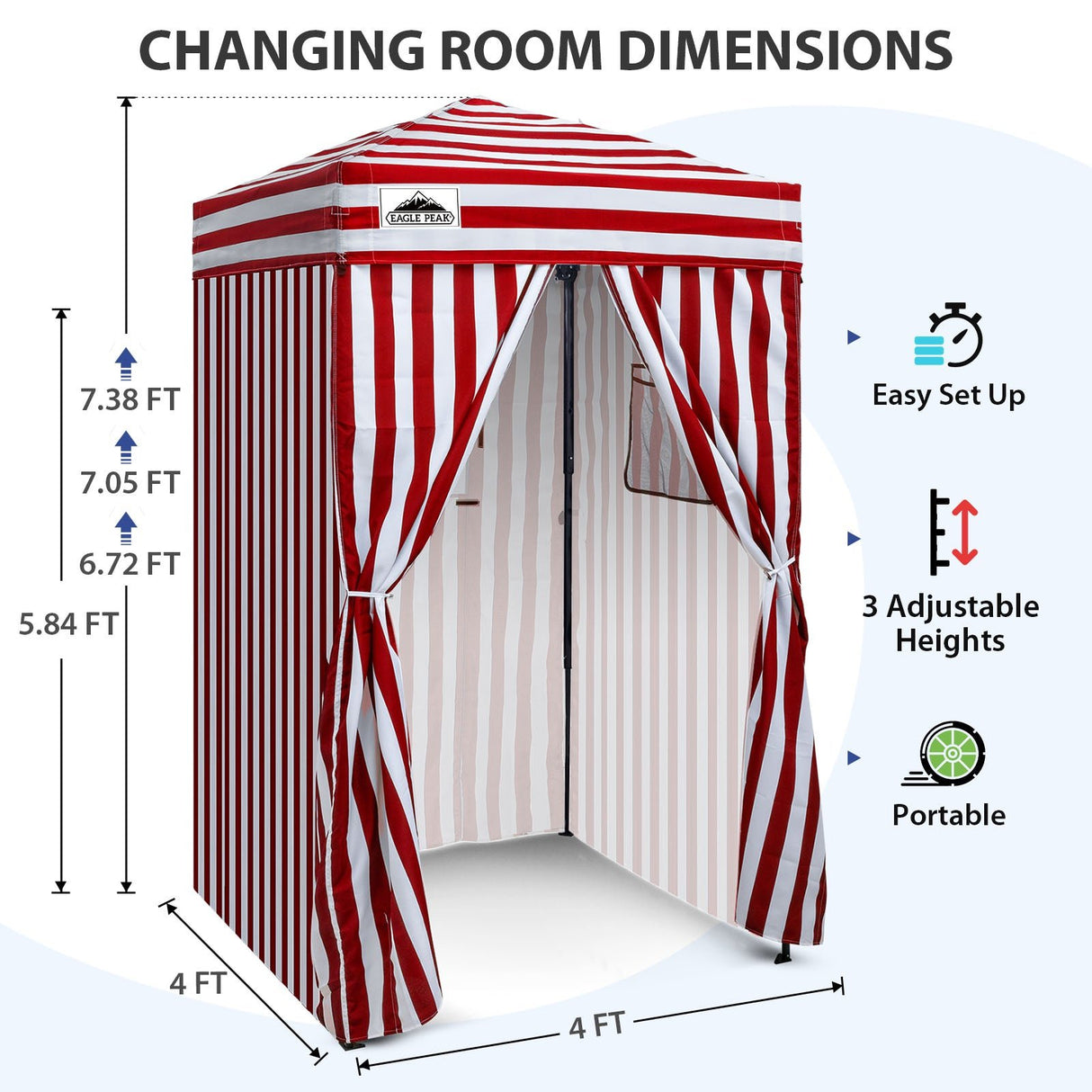 Flex Ultra Compact 4x4 Pop Up Changing Room Canopy - Eagle Peak®