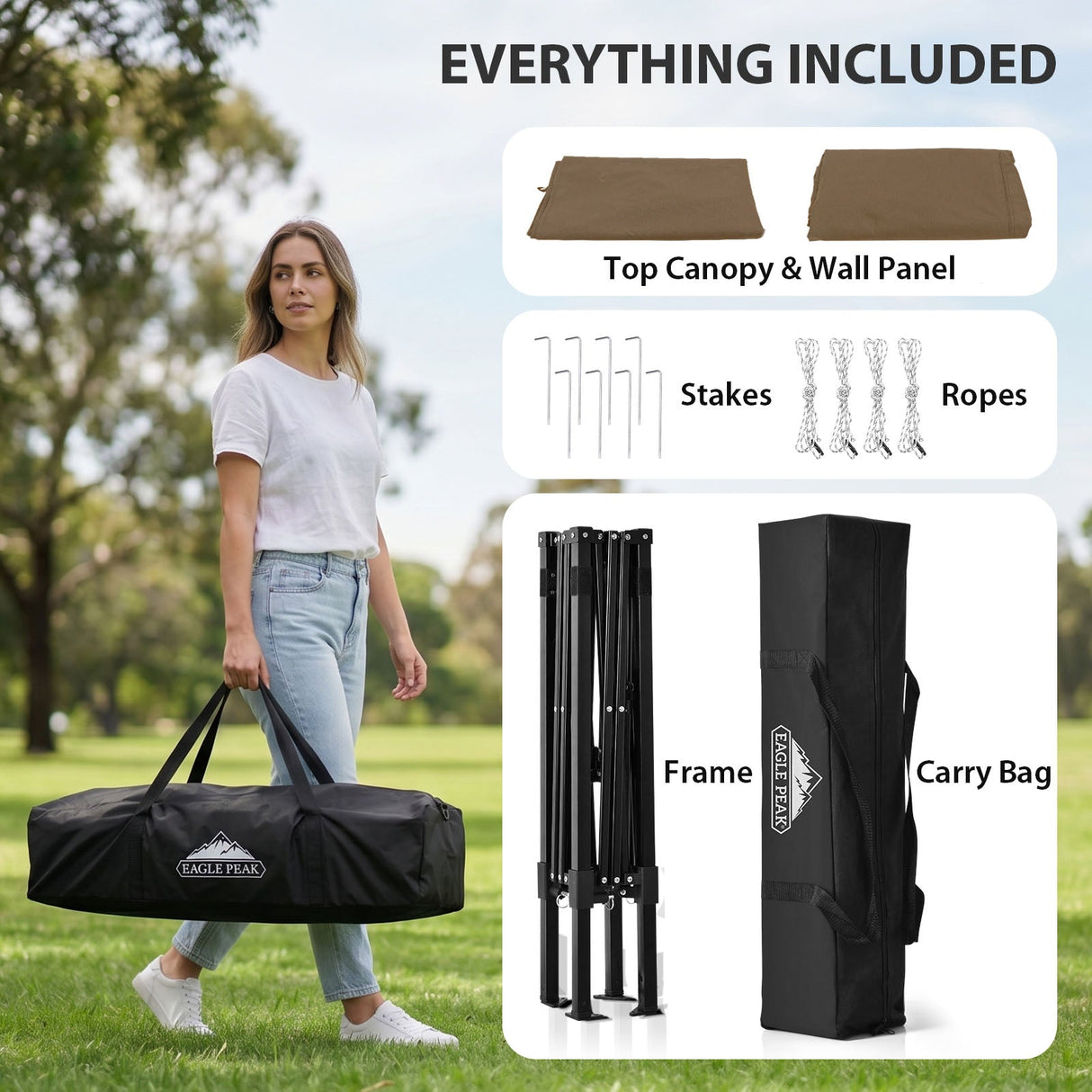 Flex Ultra Compact 4x4 Pop Up Changing Room Canopy - Eagle Peak®