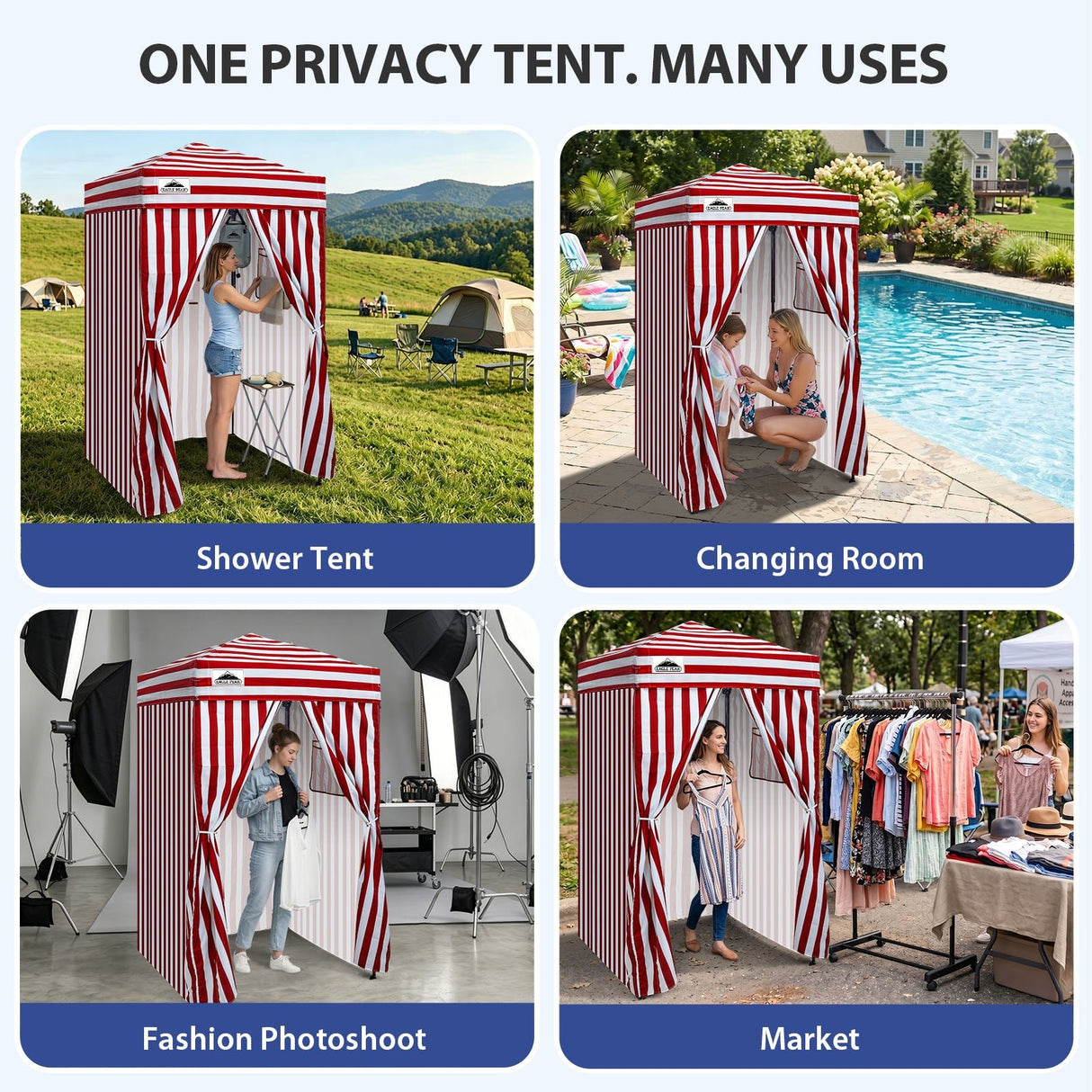 Flex Ultra Compact 4x4 Pop Up Changing Room Canopy - Eagle Peak®