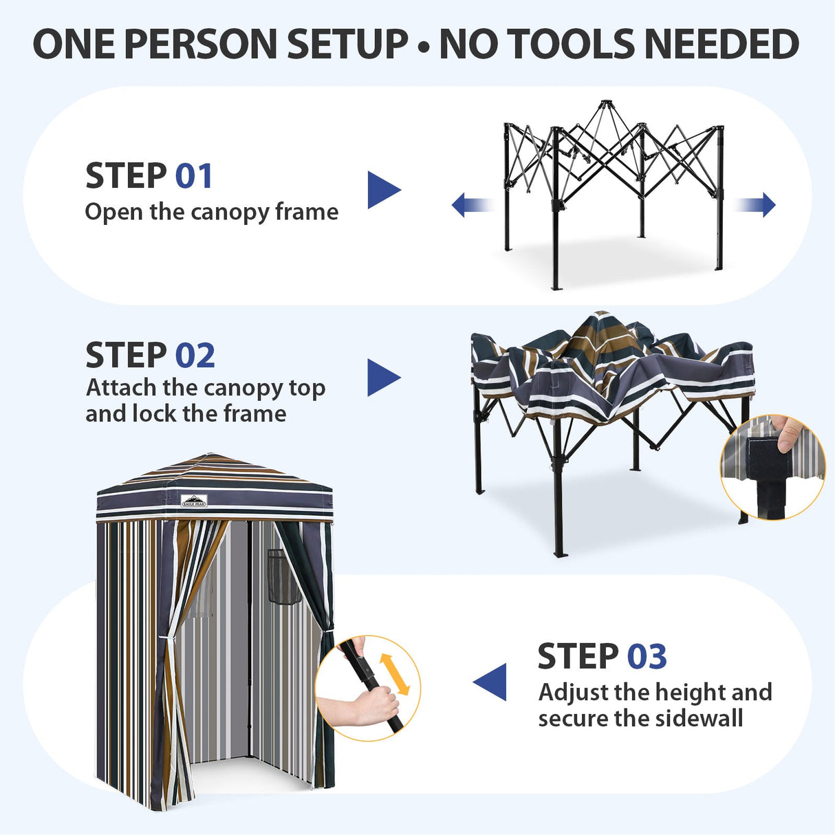 Flex Ultra Compact 4x4 Pop Up Changing Room Canopy - Eagle Peak®