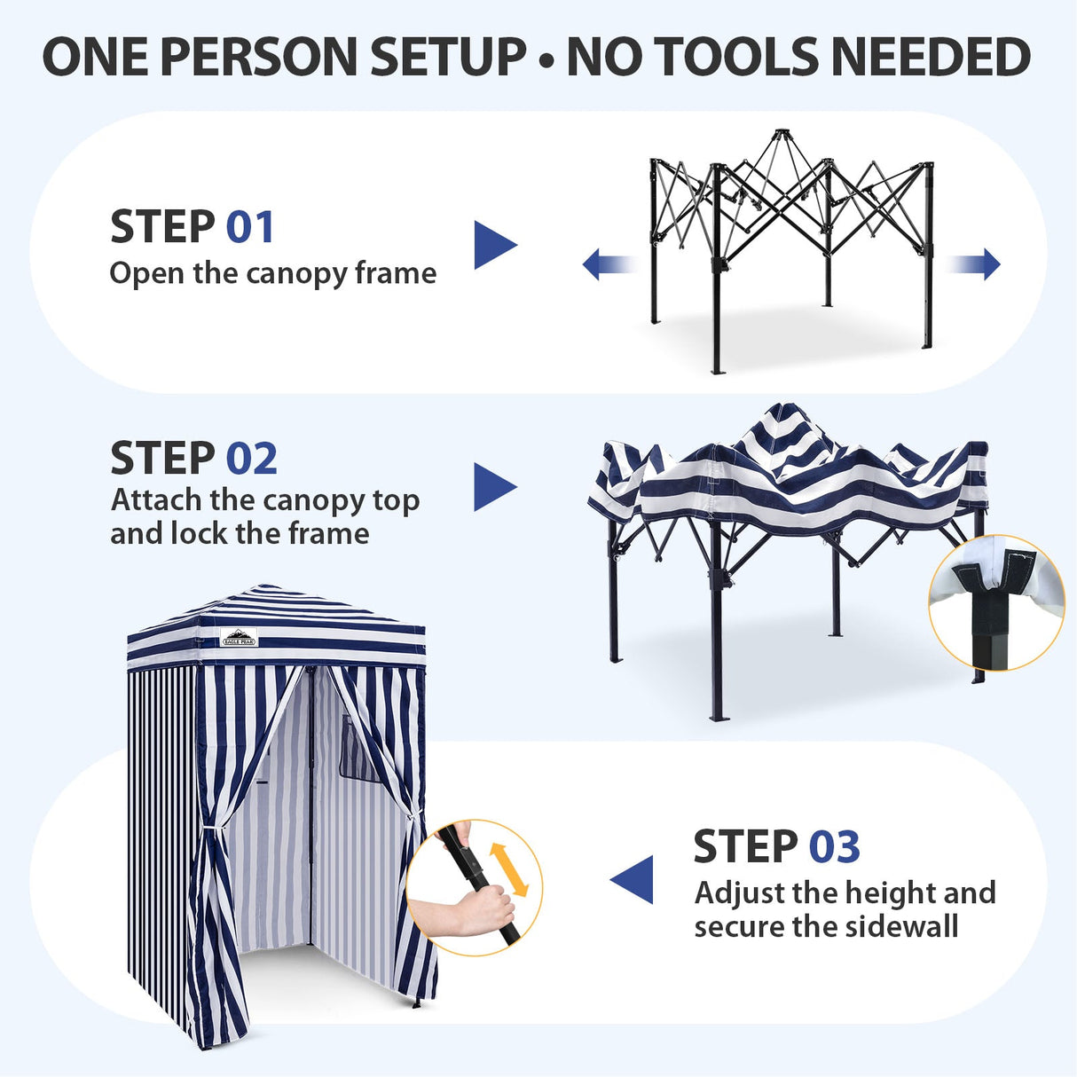 Flex Ultra Compact 4x4 Pop Up Changing Room Canopy - Eagle Peak®