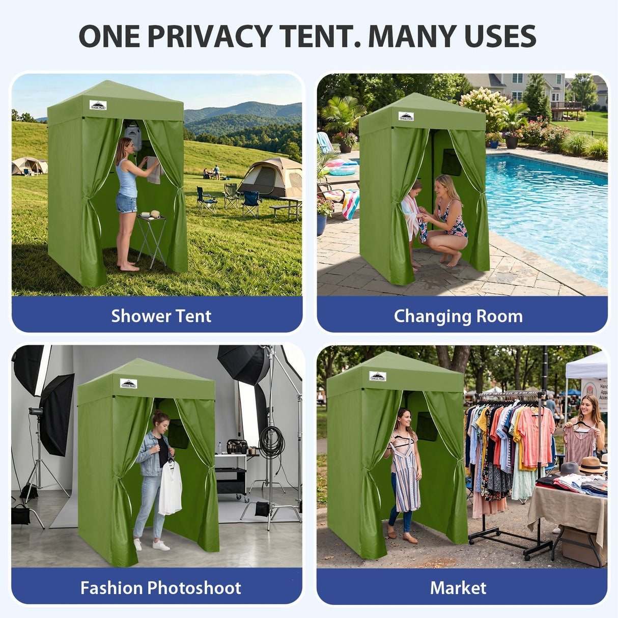 Flex Ultra Compact 4x4 Pop Up Changing Room Canopy - Eagle Peak®