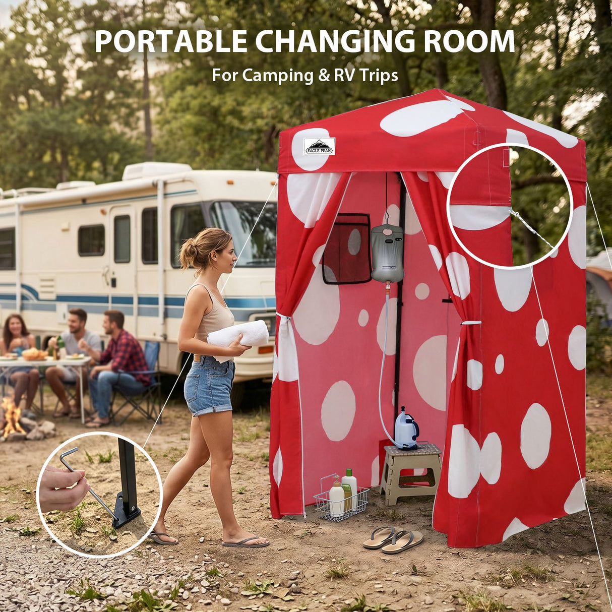 Flex Ultra Compact 4x4 Pop Up Changing Room Canopy - Eagle Peak®