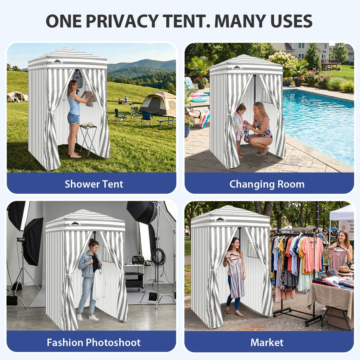 Flex Ultra Compact 4x4 Pop Up Changing Room Canopy - Eagle Peak®