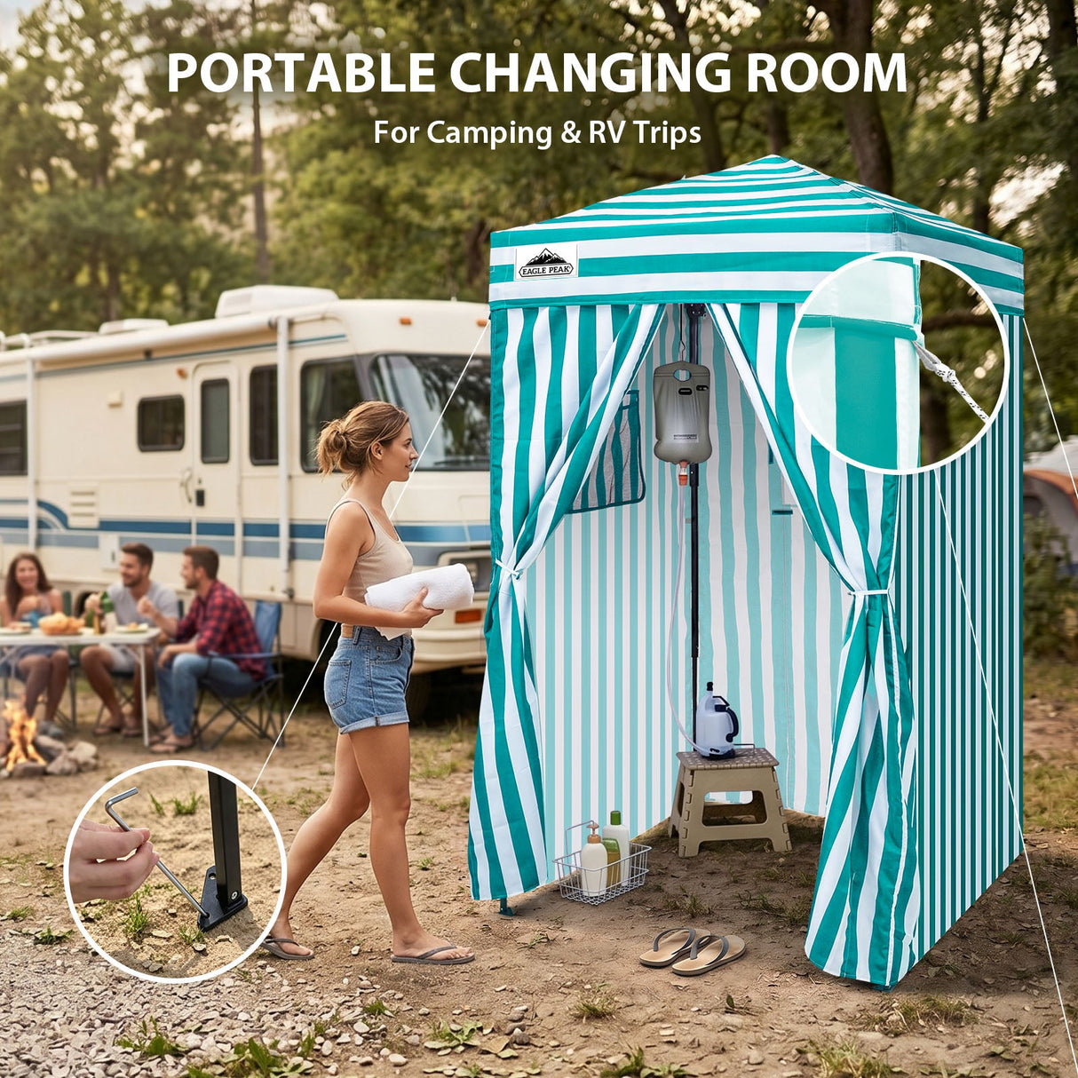 Flex Ultra Compact 4x4 Pop Up Changing Room Canopy - Eagle Peak®