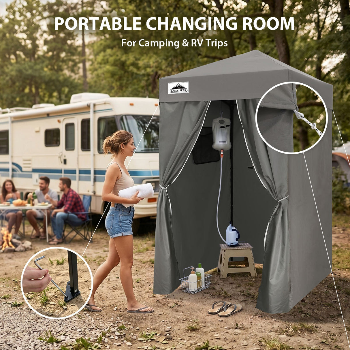 Flex Ultra Compact 4x4 Pop Up Changing Room Canopy - Eagle Peak®