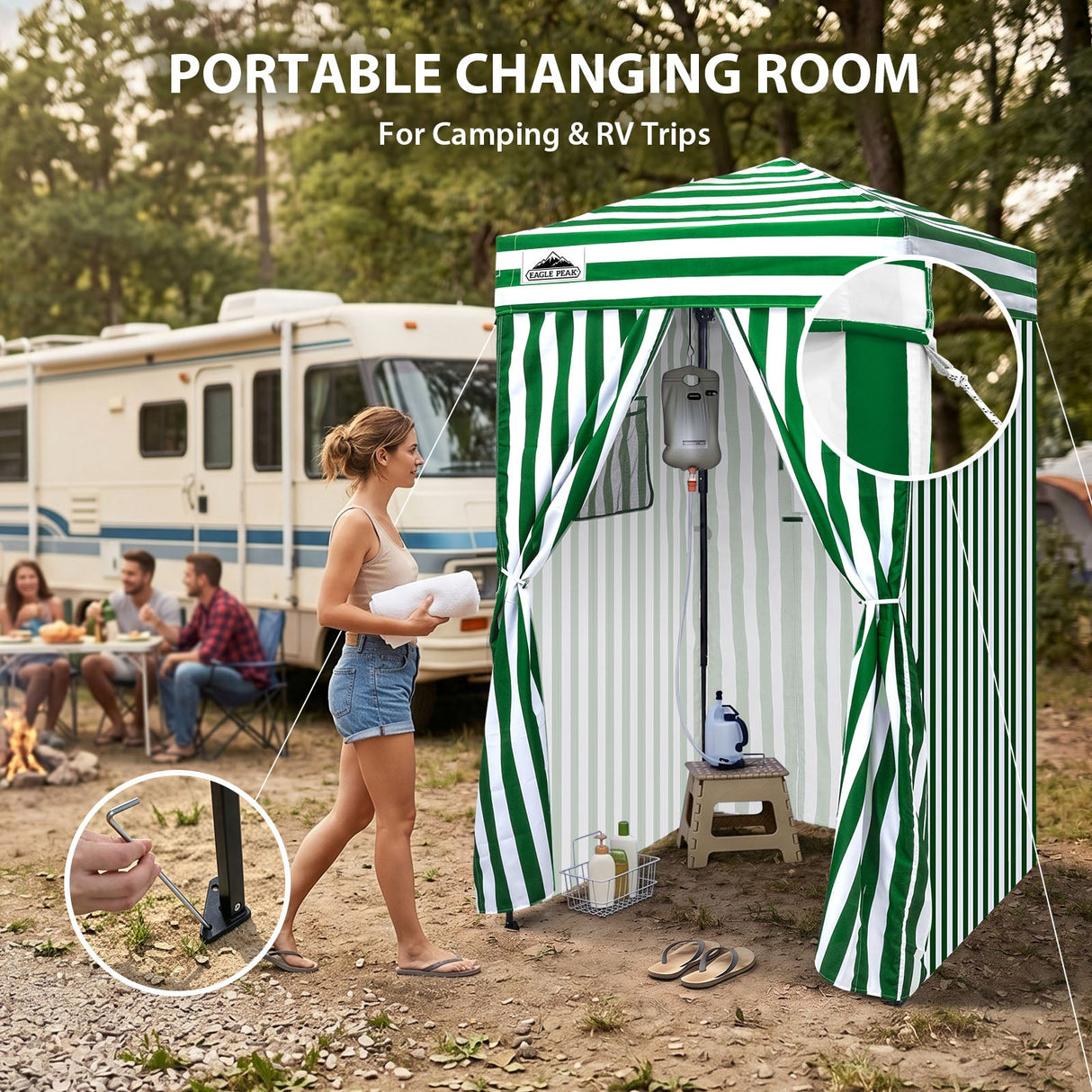Flex Ultra Compact 4x4 Pop Up Changing Room Canopy - Eagle Peak®