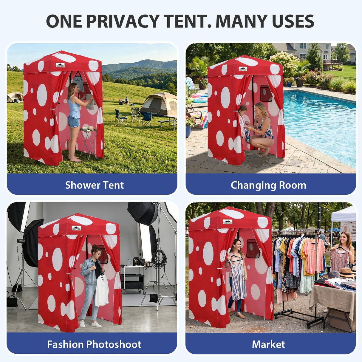 Flex Ultra Compact 4x4 Pop Up Changing Room Canopy - Eagle Peak®