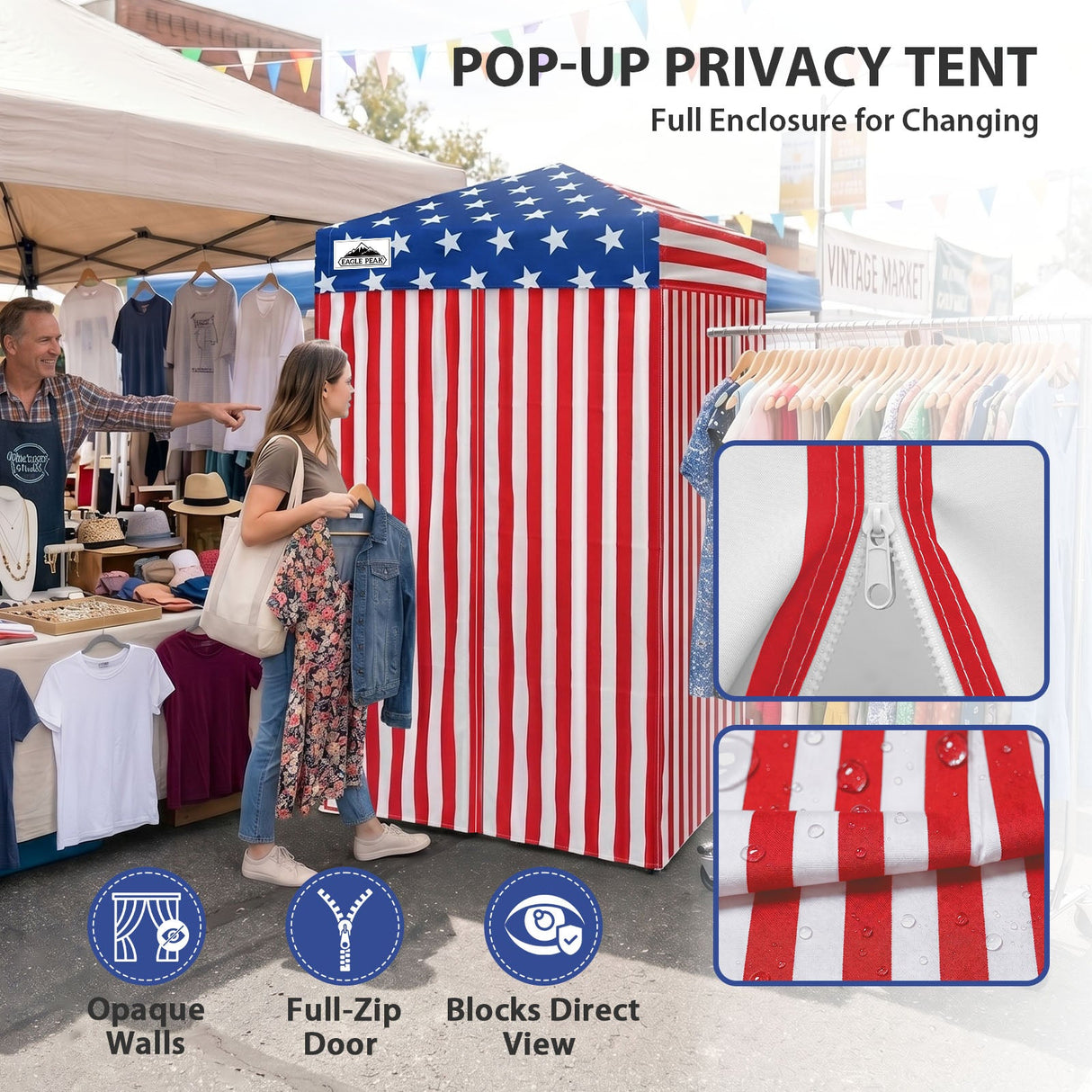 Flex Ultra Compact 4x4 Pop Up Changing Room Canopy - Eagle Peak®