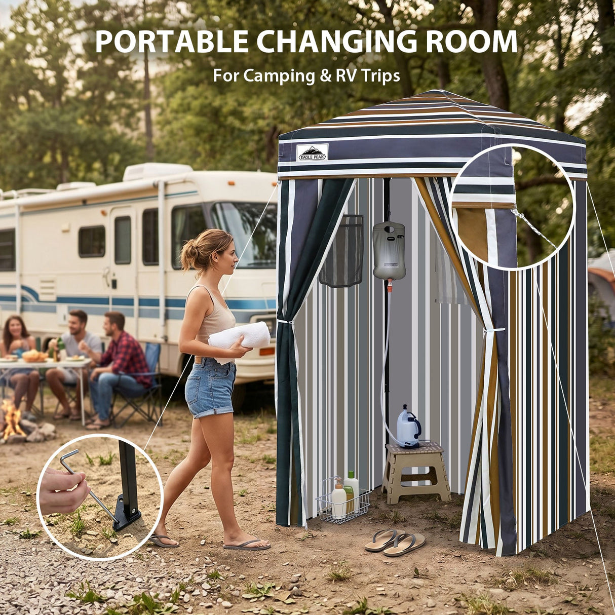 Flex Ultra Compact 4x4 Pop Up Changing Room Canopy - Eagle Peak®