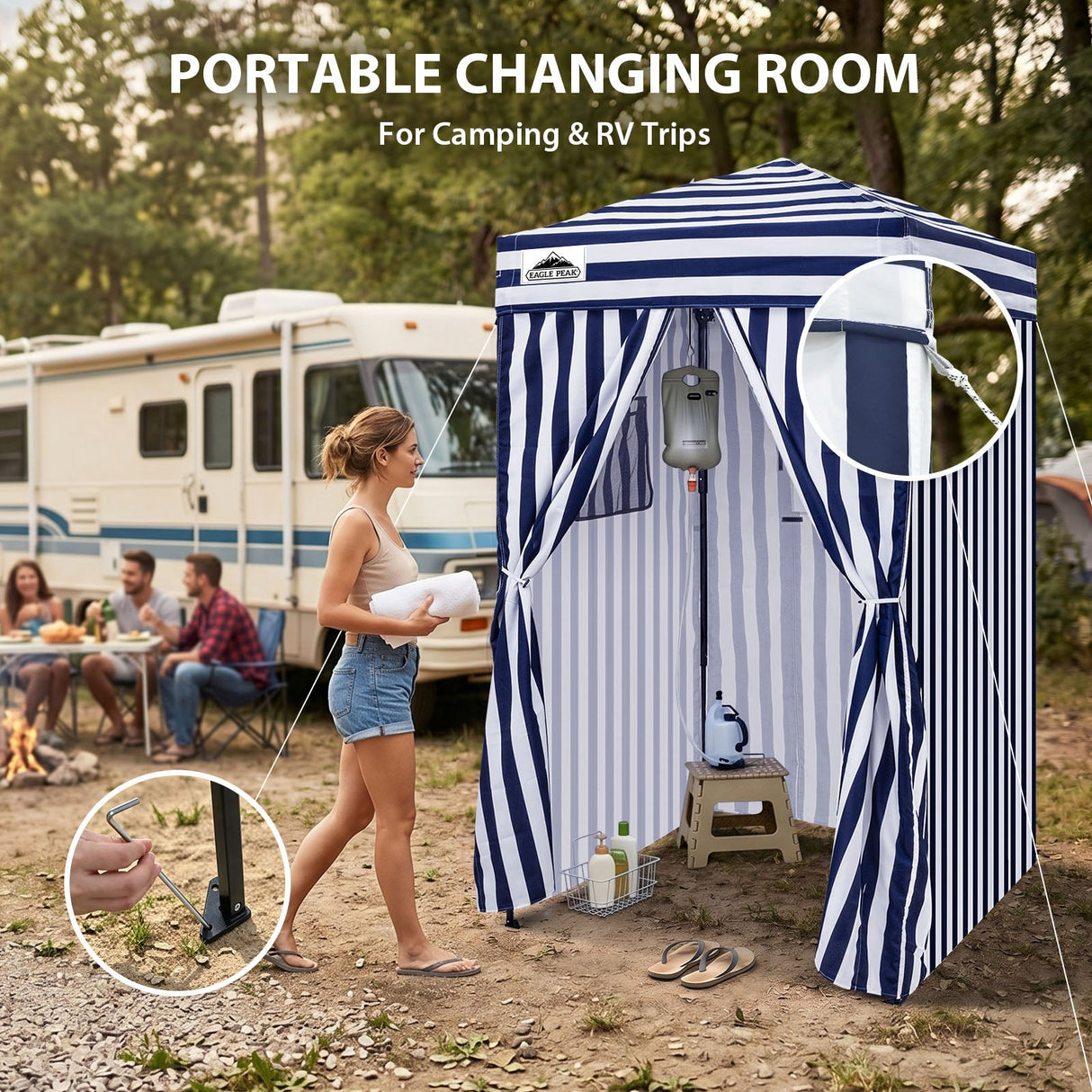 Flex Ultra Compact 4x4 Pop Up Changing Room Canopy - Eagle Peak®