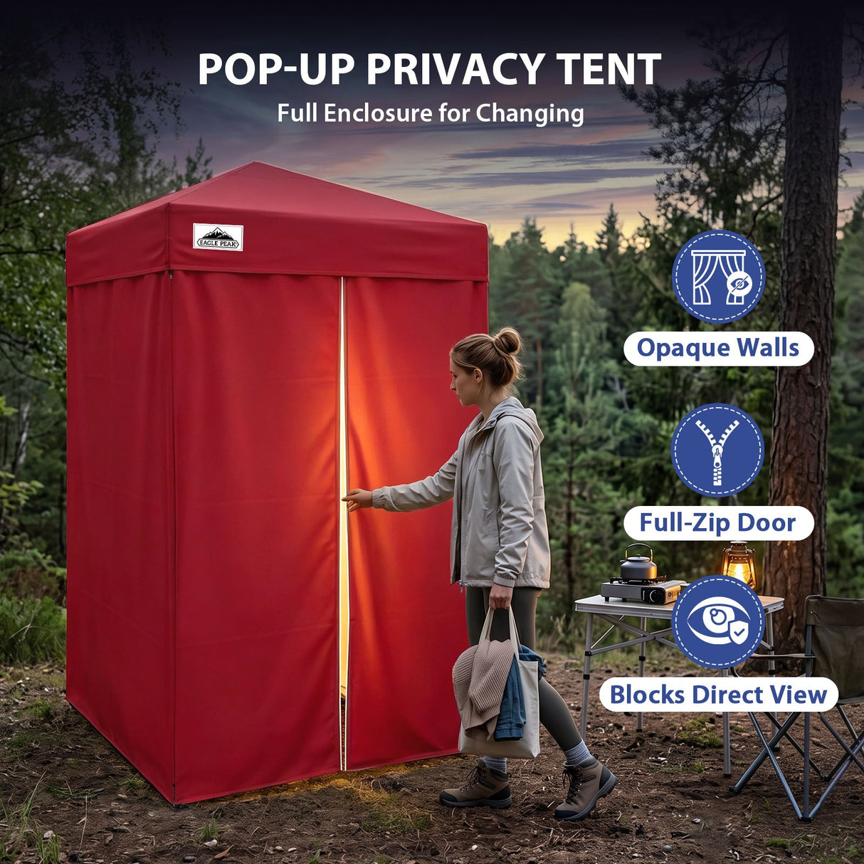 Flex Ultra Compact 4x4 Pop Up Changing Room Canopy - Eagle Peak®