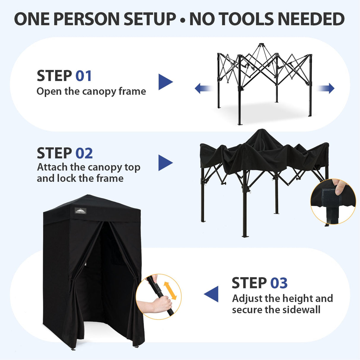 Flex Ultra Compact 4x4 Pop Up Changing Room Canopy - Eagle Peak®