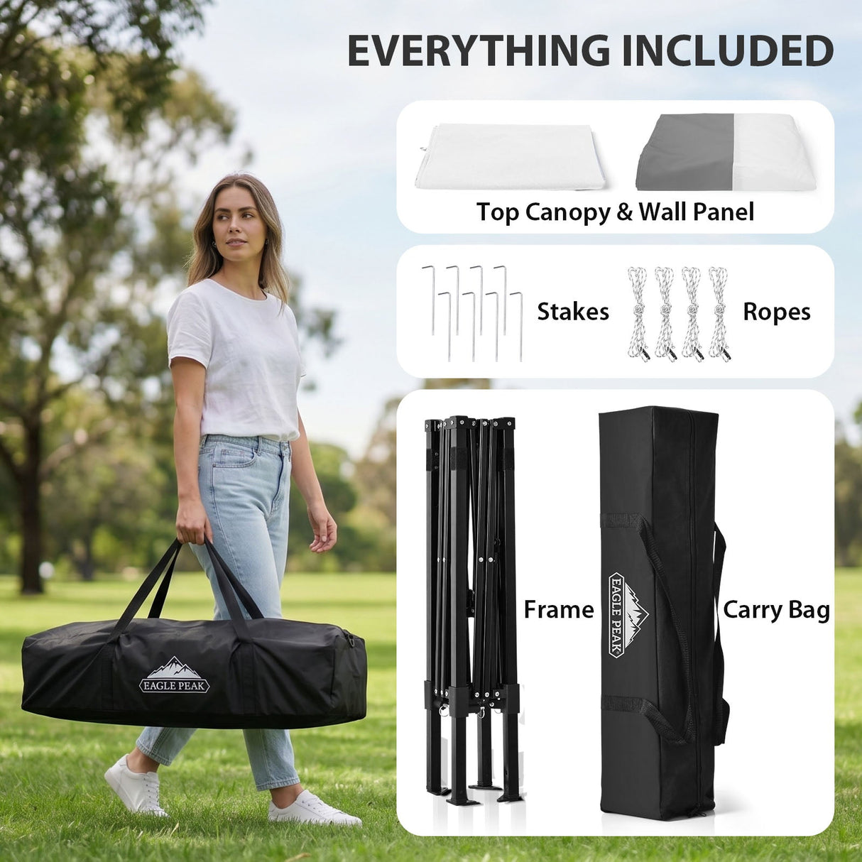 Flex Ultra Compact 4x4 Pop Up Changing Room Canopy - Eagle Peak®
