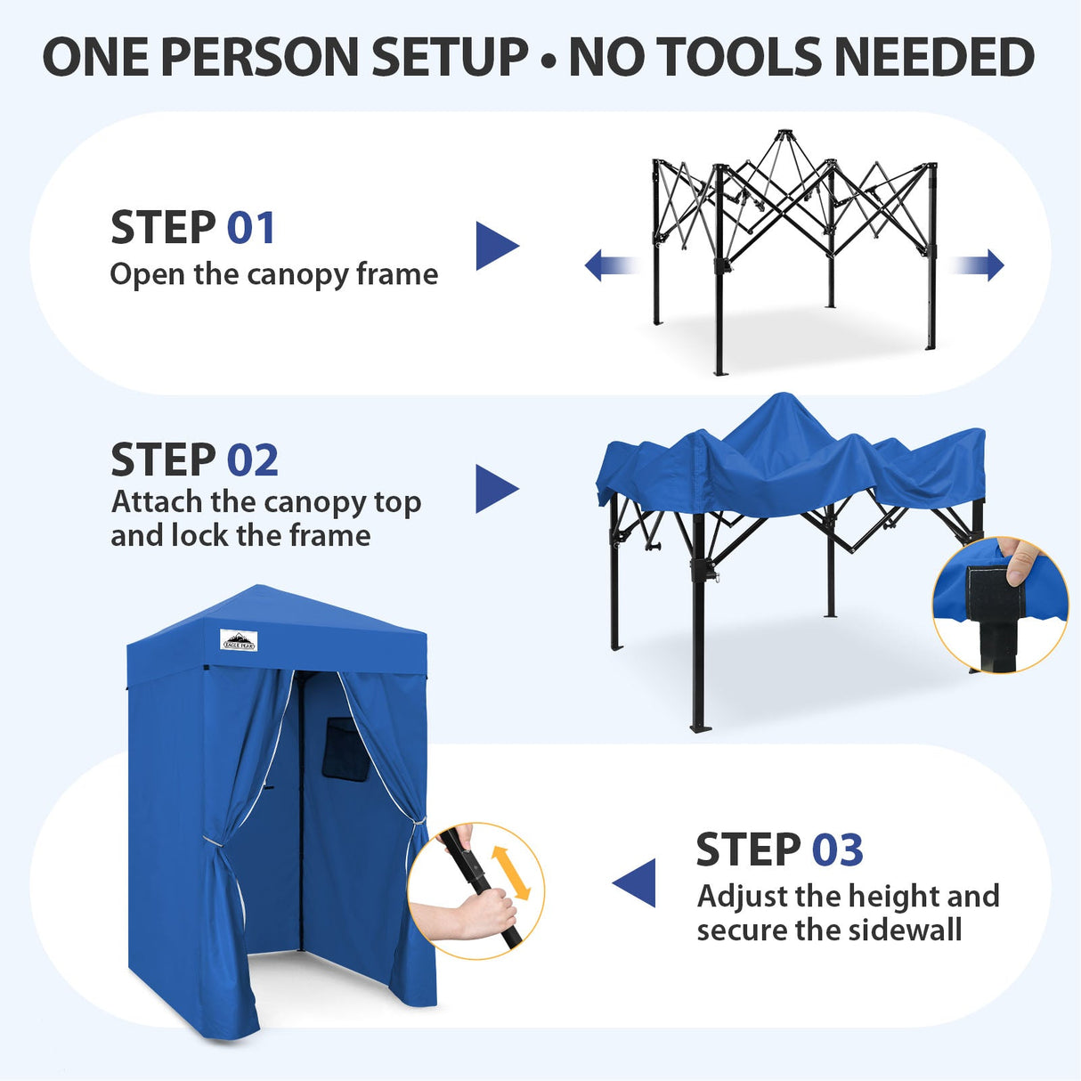 Flex Ultra Compact 4x4 Pop Up Changing Room Canopy - Eagle Peak®