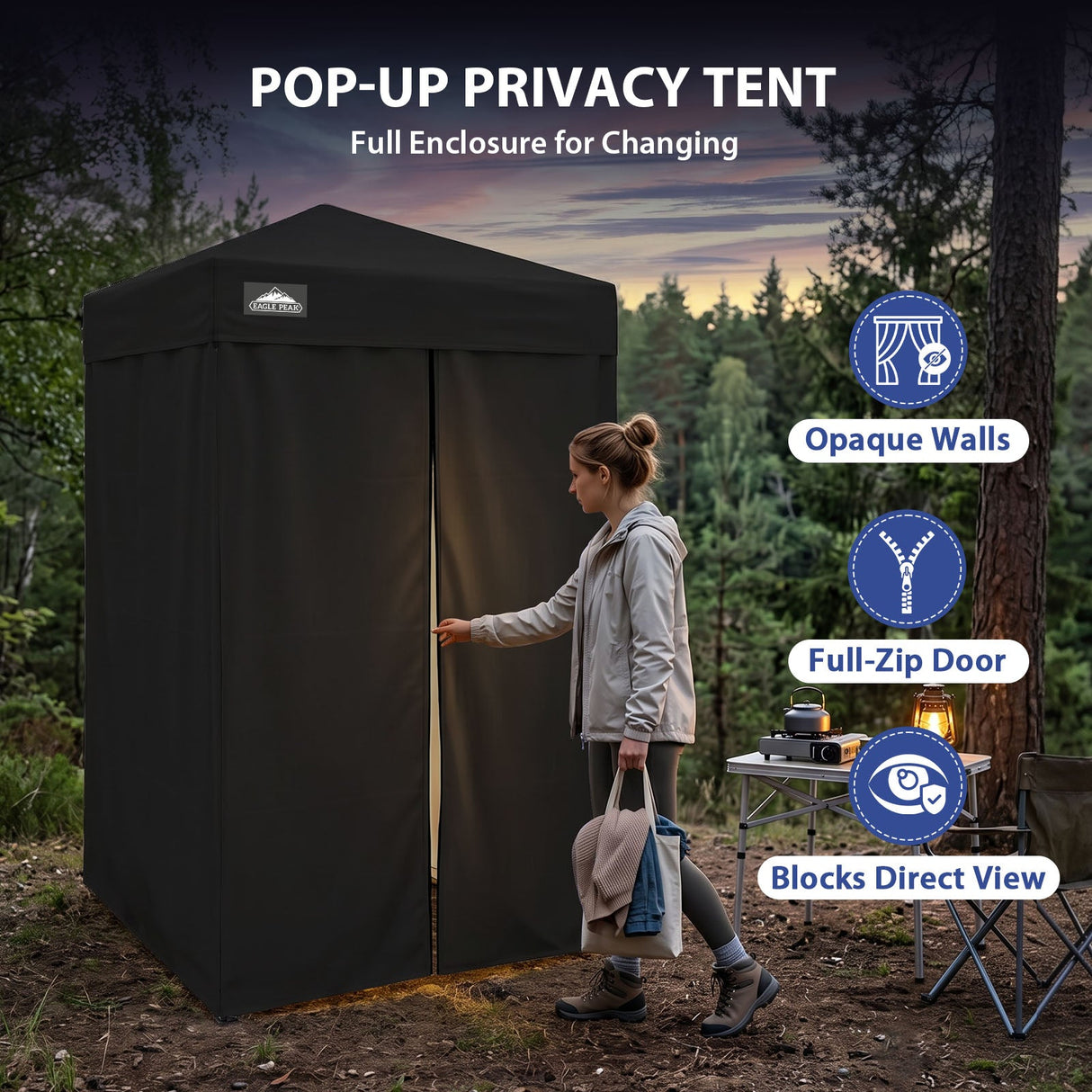 Flex Ultra Compact 4x4 Pop Up Changing Room Canopy - Eagle Peak®