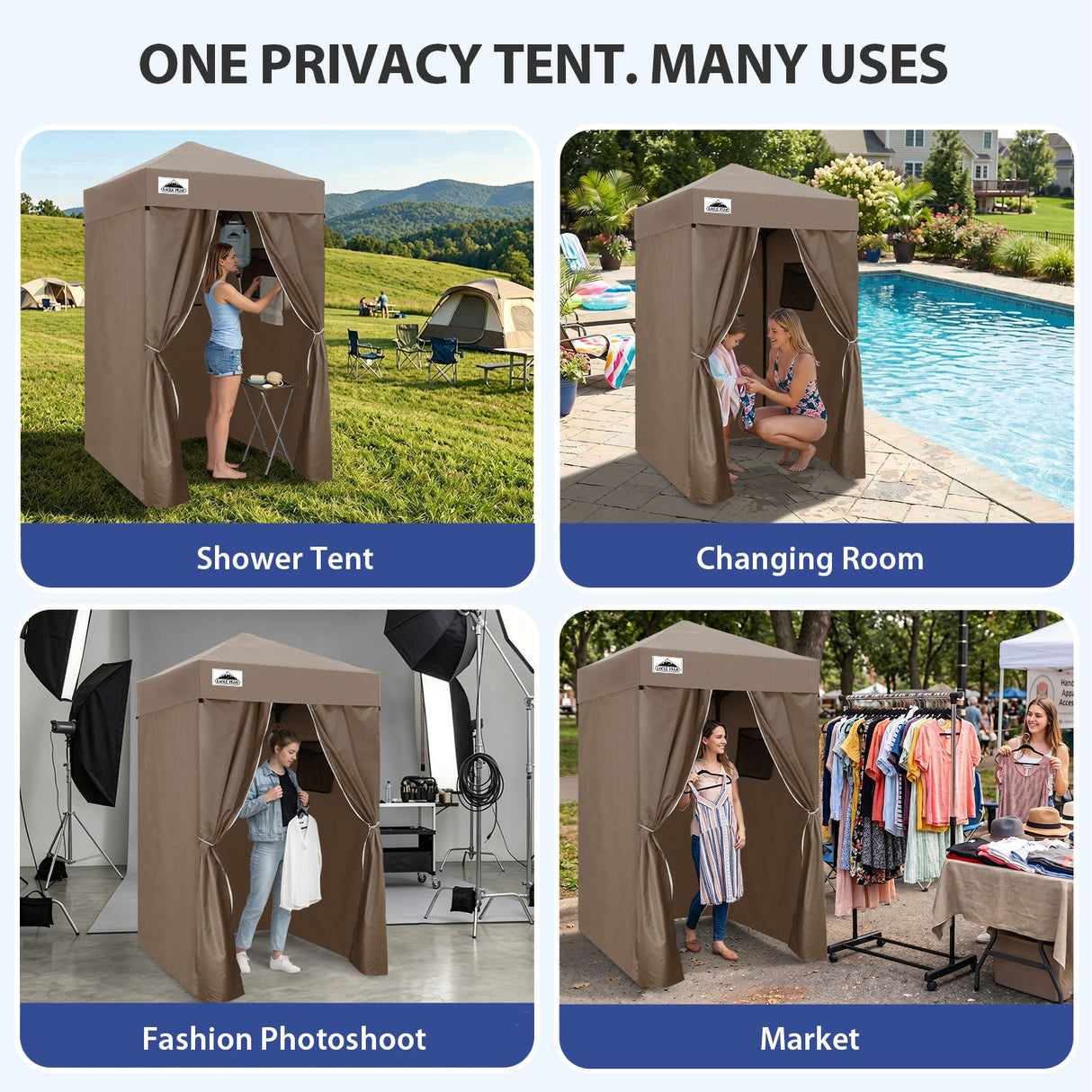 Flex Ultra Compact 4x4 Pop Up Changing Room Canopy - Eagle Peak®