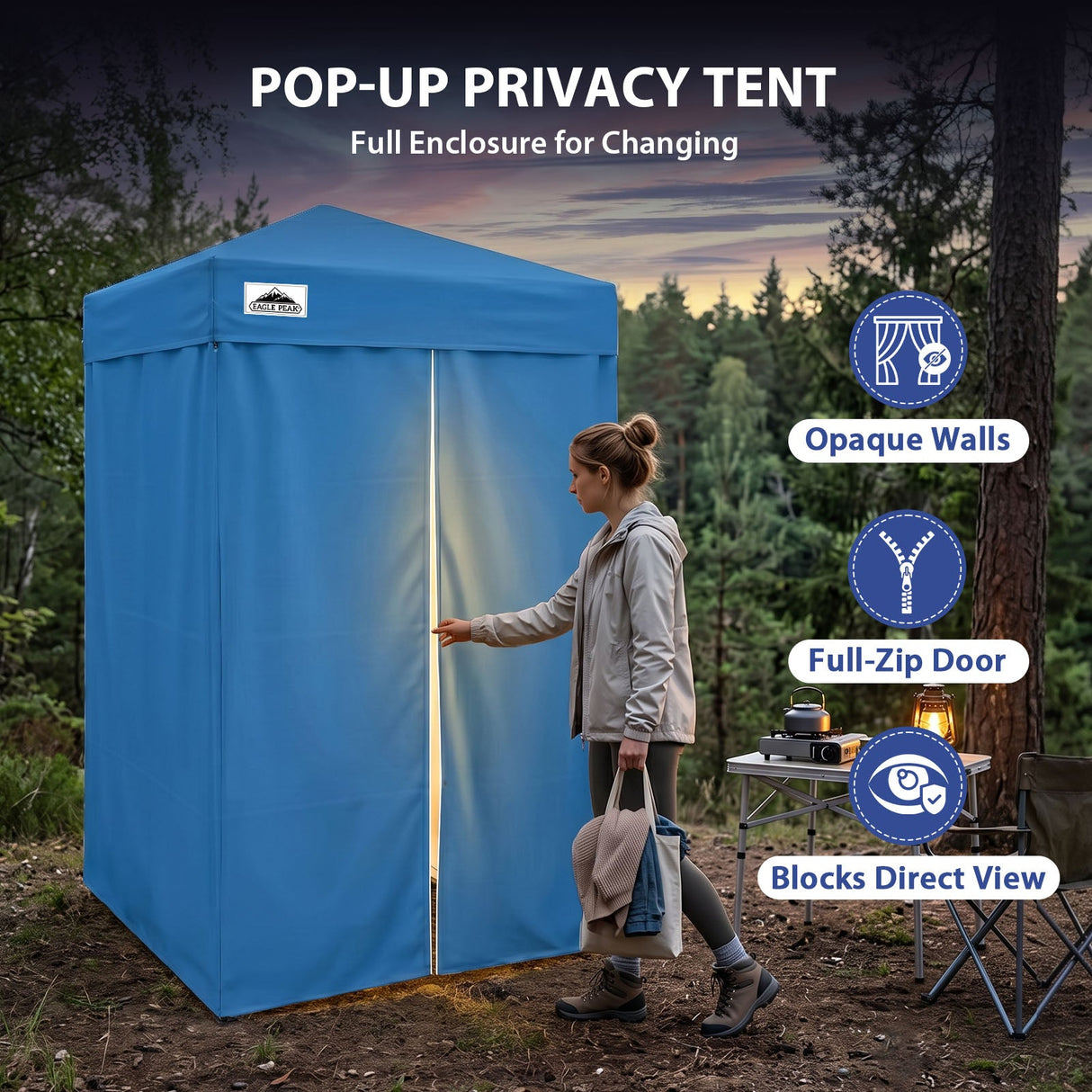 Flex Ultra Compact 4x4 Pop Up Changing Room Canopy - Eagle Peak®