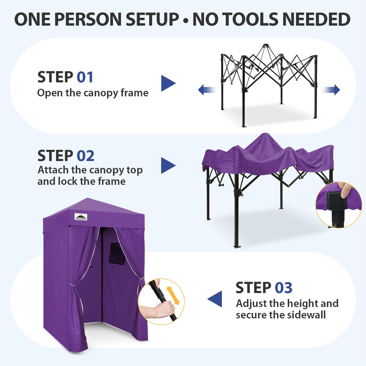 Flex Ultra Compact 4x4 Pop Up Changing Room Canopy - Eagle Peak®