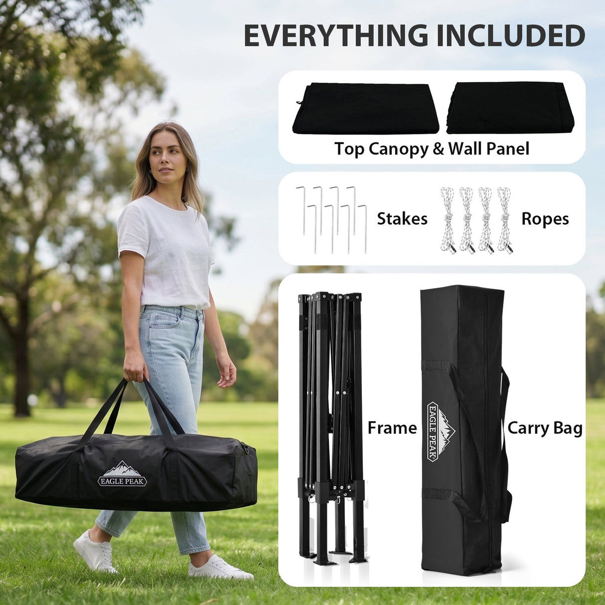 Flex Ultra Compact 4x4 Pop Up Changing Room Canopy - Eagle Peak®