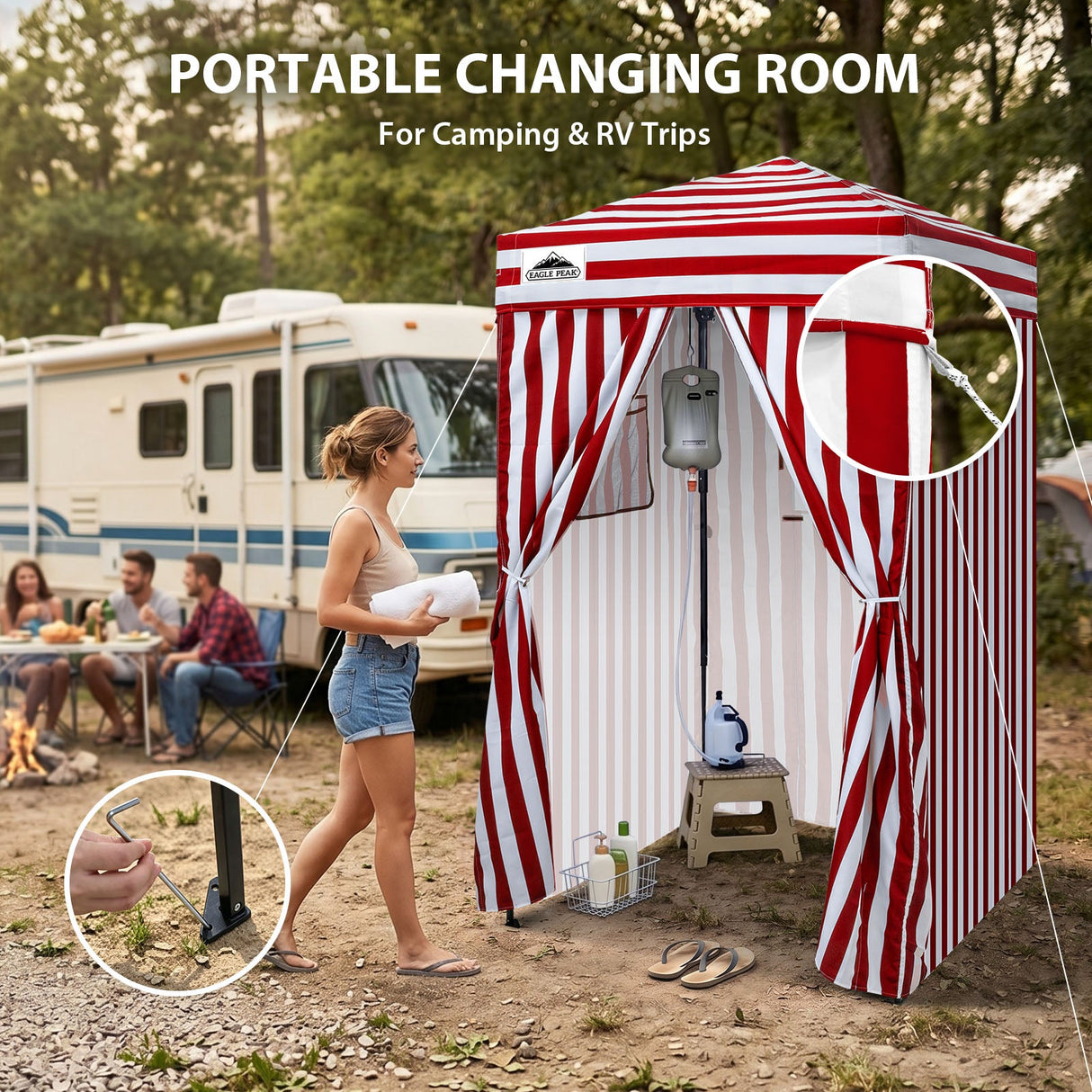 Flex Ultra Compact 4x4 Pop Up Changing Room Canopy - Eagle Peak®