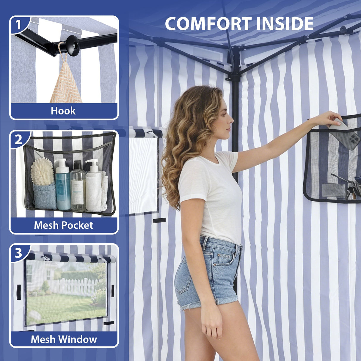 Flex Ultra Compact 4x4 Pop Up Changing Room Canopy - Eagle Peak®