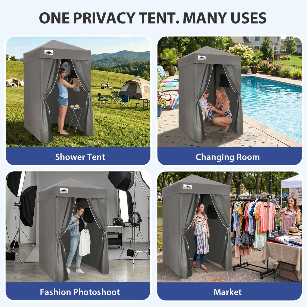 Flex Ultra Compact 4x4 Pop Up Changing Room Canopy - Eagle Peak®