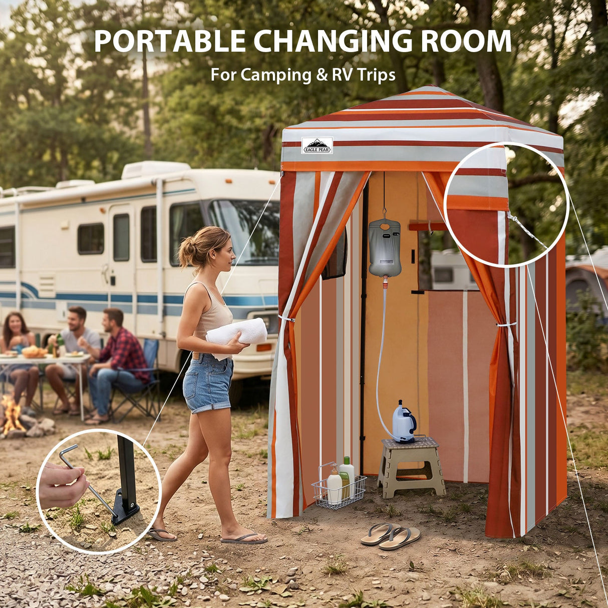 Flex Ultra Compact 4x4 Pop Up Changing Room Canopy - Eagle Peak®