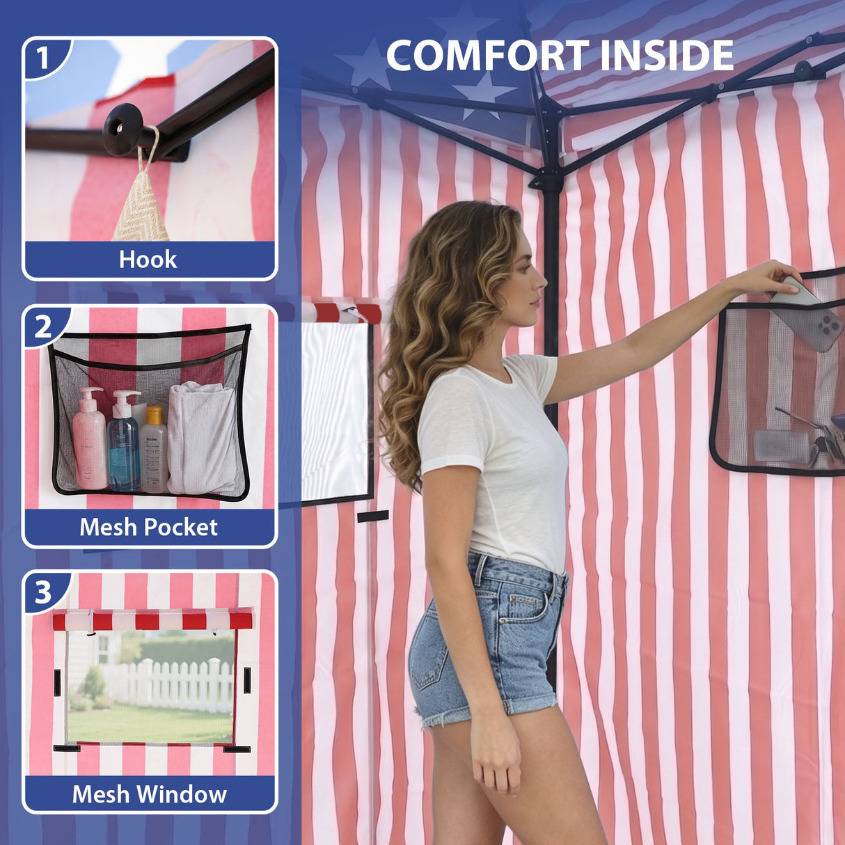 Flex Ultra Compact 4x4 Pop Up Changing Room Canopy - Eagle Peak®