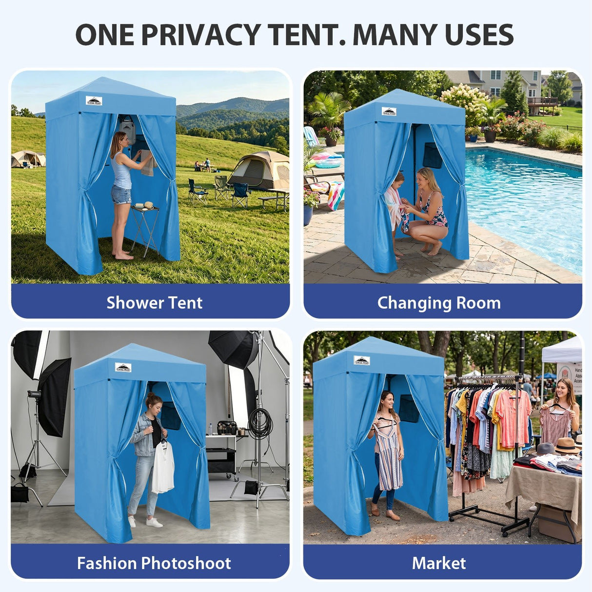 Flex Ultra Compact 4x4 Pop Up Changing Room Canopy - Eagle Peak®