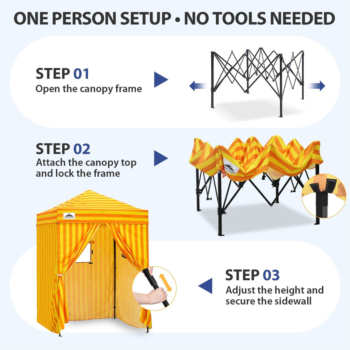 Flex Ultra Compact 5x5 Pop-up Canopy - Eagle Peak®