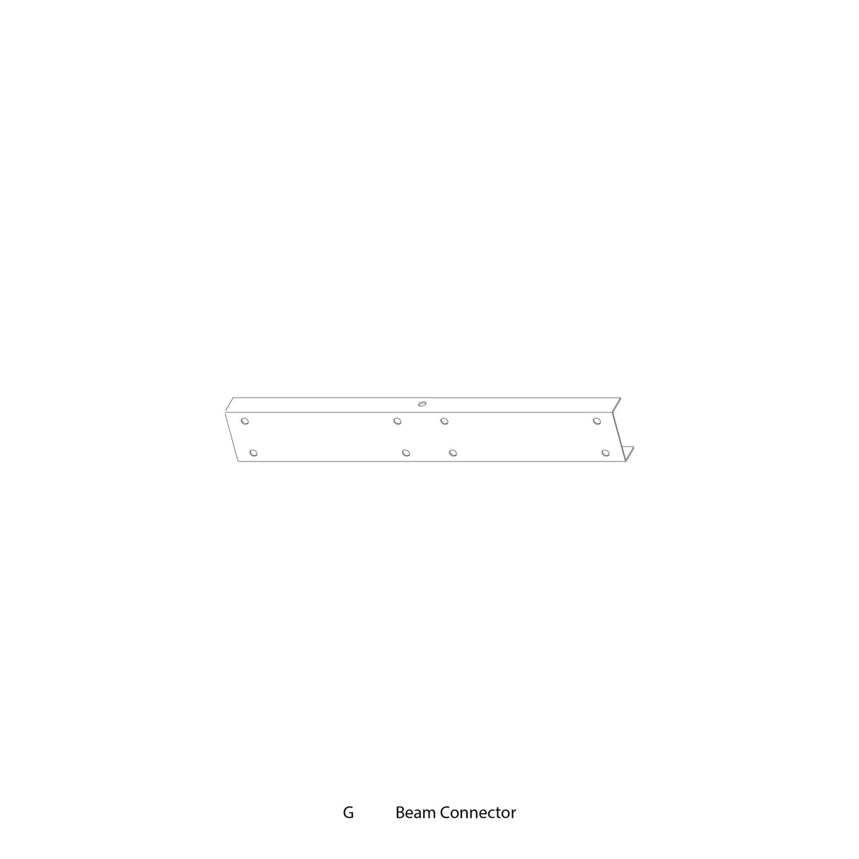 FTPG100TEX - GRY - Part G Beam Connector - Eagle Peak Canopy and Outdoor Products