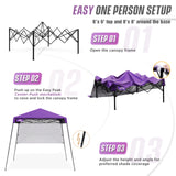 8x8 Pop Up Canopy Tent with Sidewall,8x8 Base 6x6 Top