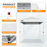 EAGLE PEAK 6.6x6.6 Pop Up Canopy Tent Instant Outdoor Canopy Easy Set - up Straight Leg - Eagle Peak Custom Canopy Tent