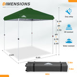 EAGLE PEAK 6.6x6.6 Pop Up Canopy Tent Instant Outdoor Canopy Easy Set - up Straight Leg - Eagle Peak Custom Canopy Tent